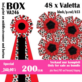 Valetta (48) black/p.red/653 - VA246