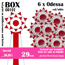 Odessa (6) red/white - OD102