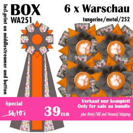 Warschau (6) tangerine/metal/229 - WA250