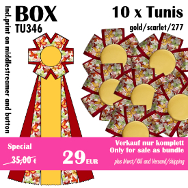 Tunis (10) gold/scarlet/277 - TU346