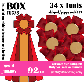 Tunis (34) old gold/p.red/423 - TU373