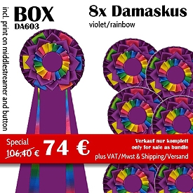 Damaskus (8) violet/rainbow - DA603