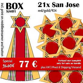 San Jose (21) red/gold/924 - SJ401